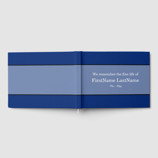 プレーンで落ち着いたウェイクサービスのゲストブック ゲストブック (全面)