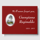 プレーンとカスタマイズ悔やみや弔慰ゲストブック ゲストブック (正面)