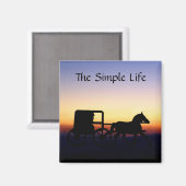 プレーンとシンプルアミッシュな生活 マグネット (正面/裏面)