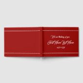 プレーンとメモリパーソナライズされたのゲストブック ゲストブック (全面)