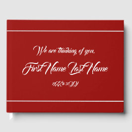 プレーンとメモリパーソナライズされたのゲストブック ゲストブック