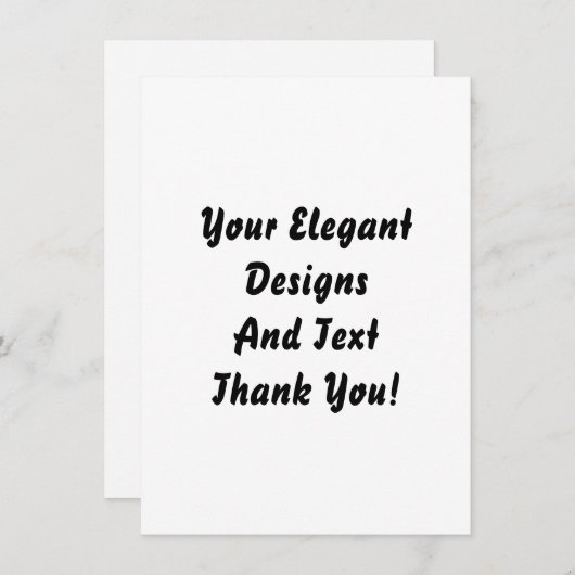 プレーンと空白のの結婚パーティの招待状カード 招待状 (正面/裏面)