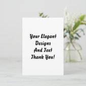 プレーンと空白のの結婚パーティの招待状カード 招待状 (スタンド正面)