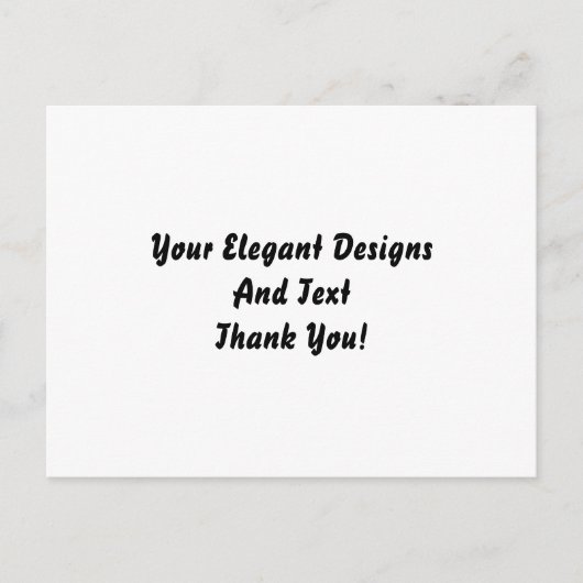 プレーンと空白の誕生日のエレガント招待はがき インビテーションポストカード (正面)