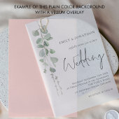 プレーンなフラッシュピンクの背景(ヴェラムオーバーレイ用) 招待状
