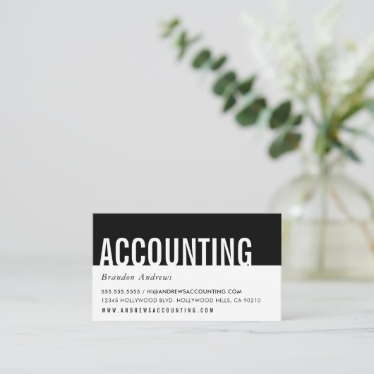 プレーンはっきりしたバンドミニマモダンリスはっきりしたク 名刺 (スタンド正面)