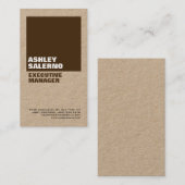 プレーンはっきりしたプロフェッショナルミニマルカスタムリストモダン 名刺 (正面/裏面)