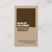 プレーンはっきりしたプロフェッショナルミニマルカスタムリストモダン 名刺 (正面)