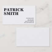 プレーンはっきりした文字心理学者名刺 名刺 (正面/裏面)