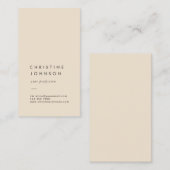 プレーンアイボリー名刺 名刺 (正面/裏面)