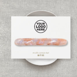 プレーンアッドカスタマイズロゴHairclipバレット表示