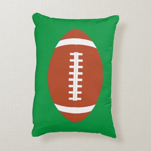 プレーンアメリカンフットボール選手/コーチ装飾用クッション アクセントクッション (裏面(縦))