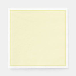 プレーンイエロー紙ナプキン スタンダードランチョンナプキン