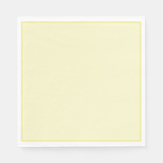 プレーンイエロー紙ナプキン スタンダードランチョンナプキン (正面)
