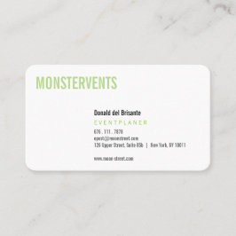 プレーンイベントプレーナー 名刺