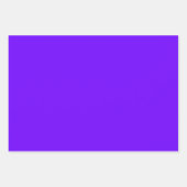 プレーンインディゴアイリスガーデンパープルシェード3トーン ラッピングペーパーシート (正面)