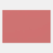 プレーンインペリアルスカーレットインディアンレッドシェード3トーン ラッピングペーパーシート (正面3)