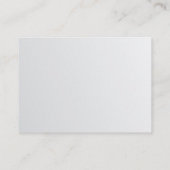 プレーンエレガントお洒落シルバーグラマートレンディーラグジュアリー 名刺 (裏面)