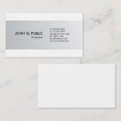 プレーンエレガントお洒落プロフェッショナルモダンラグジュアリー 名刺 (正面/裏面)
