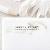 プレーンエレガントクラシカルトレンディー曲線(白) ラベル (インサイチュ)