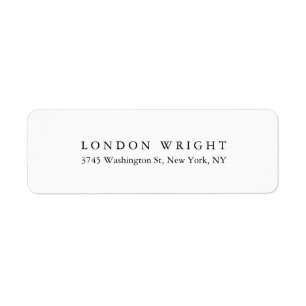 プレーンエレガントクラシカルトレンディー白黒 ラベル