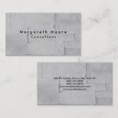 プレーンエレガントグレーウォールプロフェッショナル 名刺 (正面/裏面)