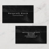 プレーンエレガントグレーブラックブリックウォールプロフェッショナル 名刺 (正面/裏面)
