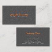 プレーンエレガントグレーヴィンテージフローラマスク 名刺 (正面/裏面)