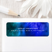 プレーンエレガントシンプルプロフェッショナルブルーモダン ラベル (インサイチュ)