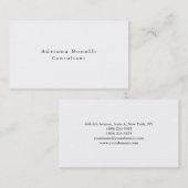 プレーンエレガントシンプルプロフェッショナルモダン 名刺 (正面/裏面)