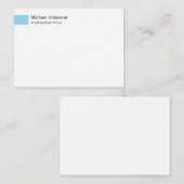 プレーンエレガントシンプルミニマリスト ノートカード (正面/裏面)