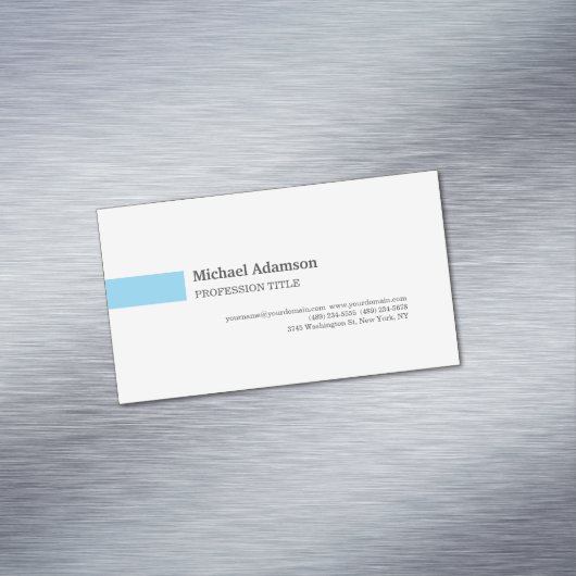プレーンエレガントシンプルミニマリスト マグネット名刺 (インサイチュ)