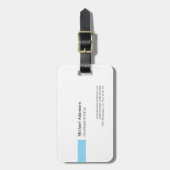 プレーンエレガントシンプルミニマリスト ラゲッジタグ (正面縦)