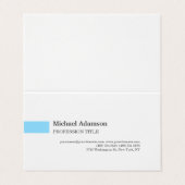 プレーンエレガントシンプルミニマリスト 名刺 (外部フラット)