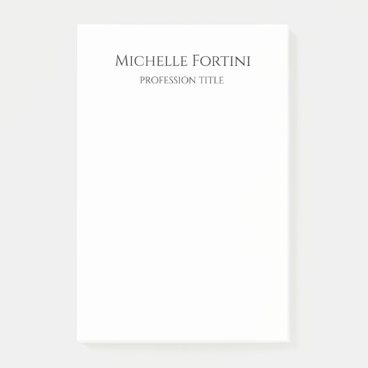 プレーンエレガントシンプルミニマル ポストイット (正面)