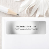 プレーンエレガントシンプルモダングレー ラベル (インサイチュ)