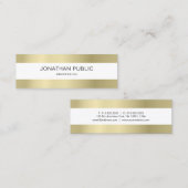 プレーンエレガントデザインモダンプロフェッショナルシンプル スキニー名刺 (正面/裏面)