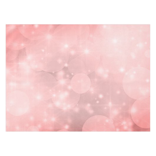 プレーンエレガントピンク赤面スパークル テーブルクロス (正面(横))