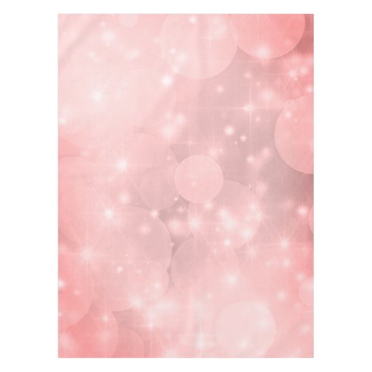 プレーンエレガントピンク赤面スパークル テーブルクロス (正面)