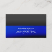 プレーンエレガントブスタイリッシュルーグレーブラックプロフェッショナル 名刺 (裏面)