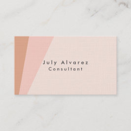 プレーンエレガントプレミアムリネンミニマリスト 名刺