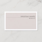 プレーンエレガントプロフェッショナルシンプルシックデザイン 名刺 (正面)