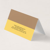 プレーンエレガントプロフェッショナルパステルカラー 名刺 (裏面)