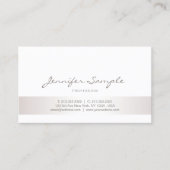 プレーンエレガントプロフェッショナルミニマモダンリスト 名刺 (正面)