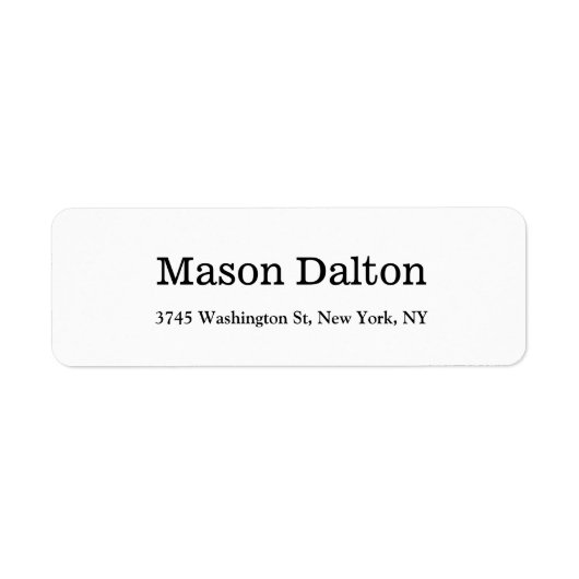 プレーンエレガントプロフェッショナル ラベル (正面)