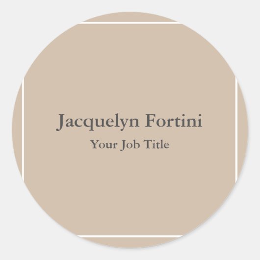 プレーンエレガントミニマモダンリスト ラウンドシール (正面)