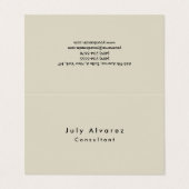 プレーンエレガントミニマモダンリスト 名刺 (外部フラット)