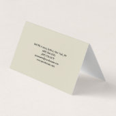 プレーンエレガントミニマモダンリスト 名刺 (裏面)