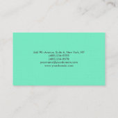 プレーンエレガントミニマリスト青 名刺 (裏面)