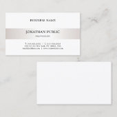 プレーンエレガントミニマルデザインモダントレンディー 名刺 (正面/裏面)